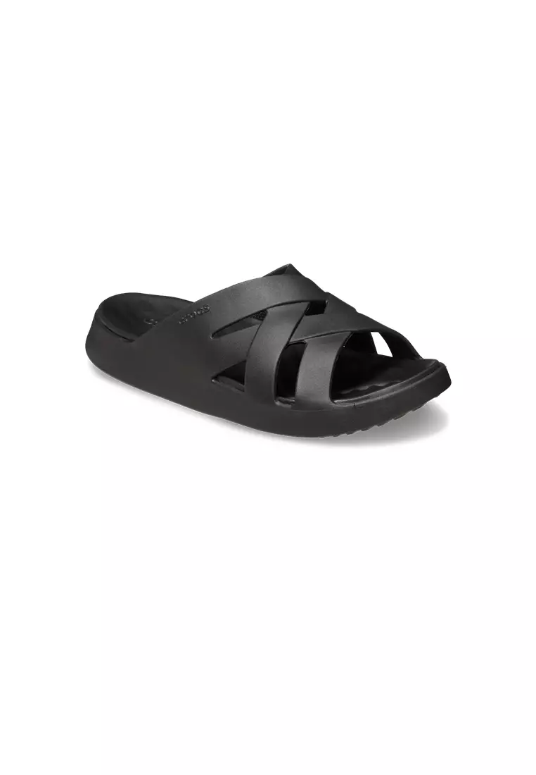 Discount on Crocs  shoes - SKU: Women's Getaway Weave Slide in Black