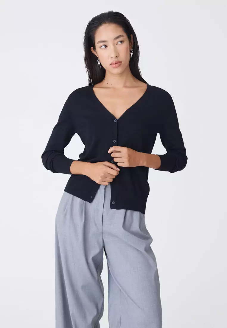 Nicolette V-Neck Knit Cardigan