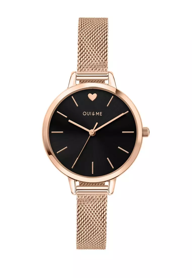 [Sustainable Watch] Oui & Me Petite Amourette 32mm Rose Gold Stainless Steel Women's Quartz Watch ME010002