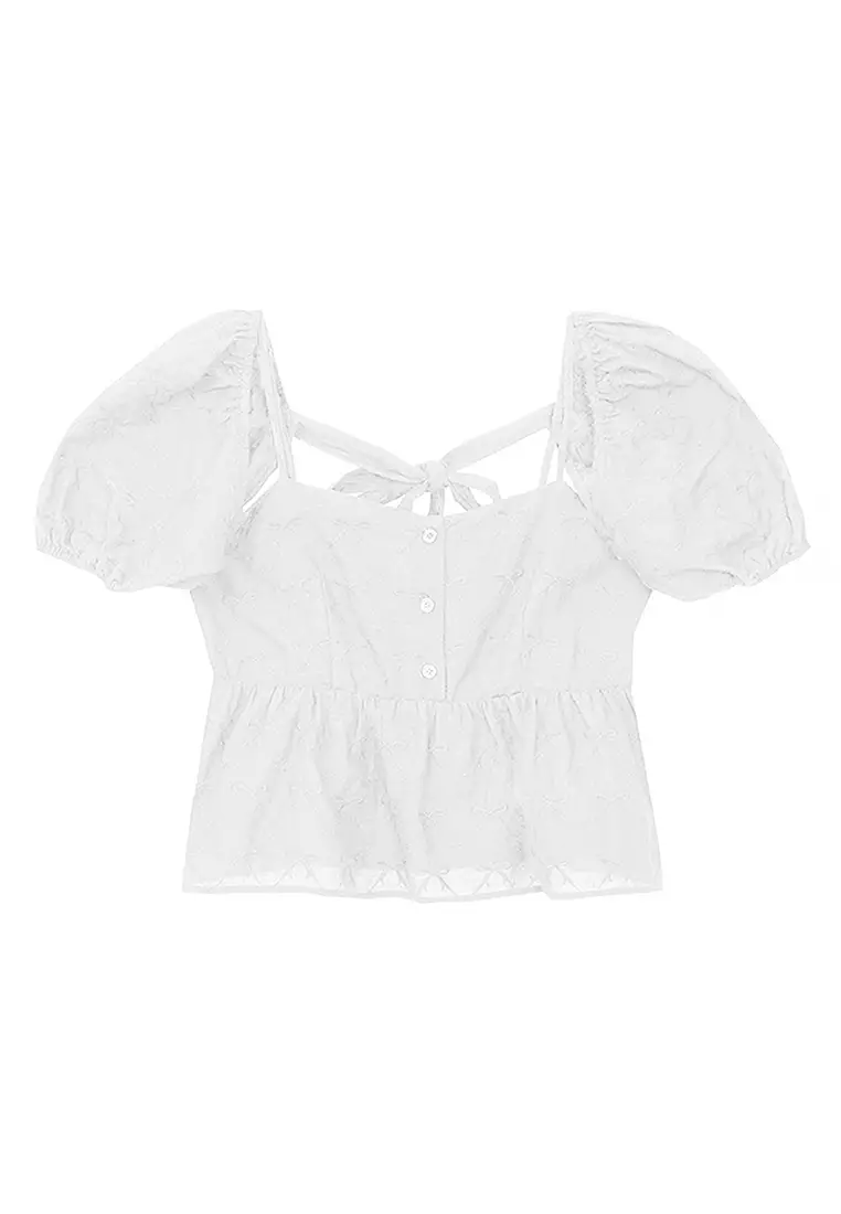 Removable Puff Sleeves Top