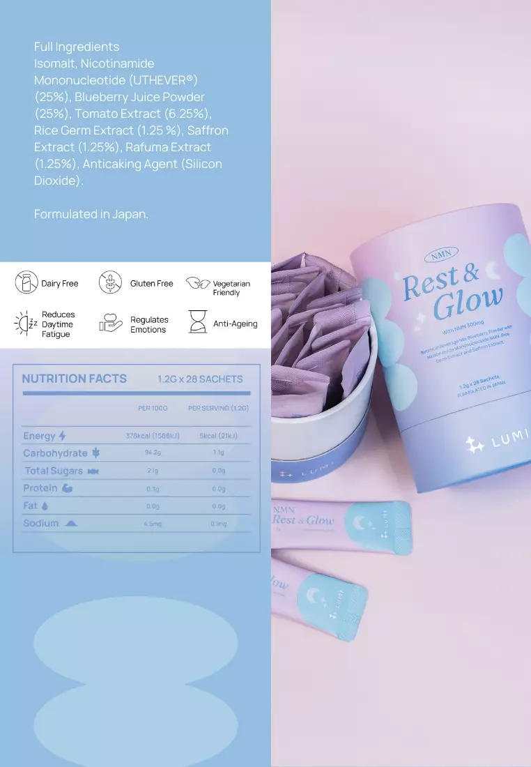 LUMI NMN Rest & Glow - 1-Month Supply