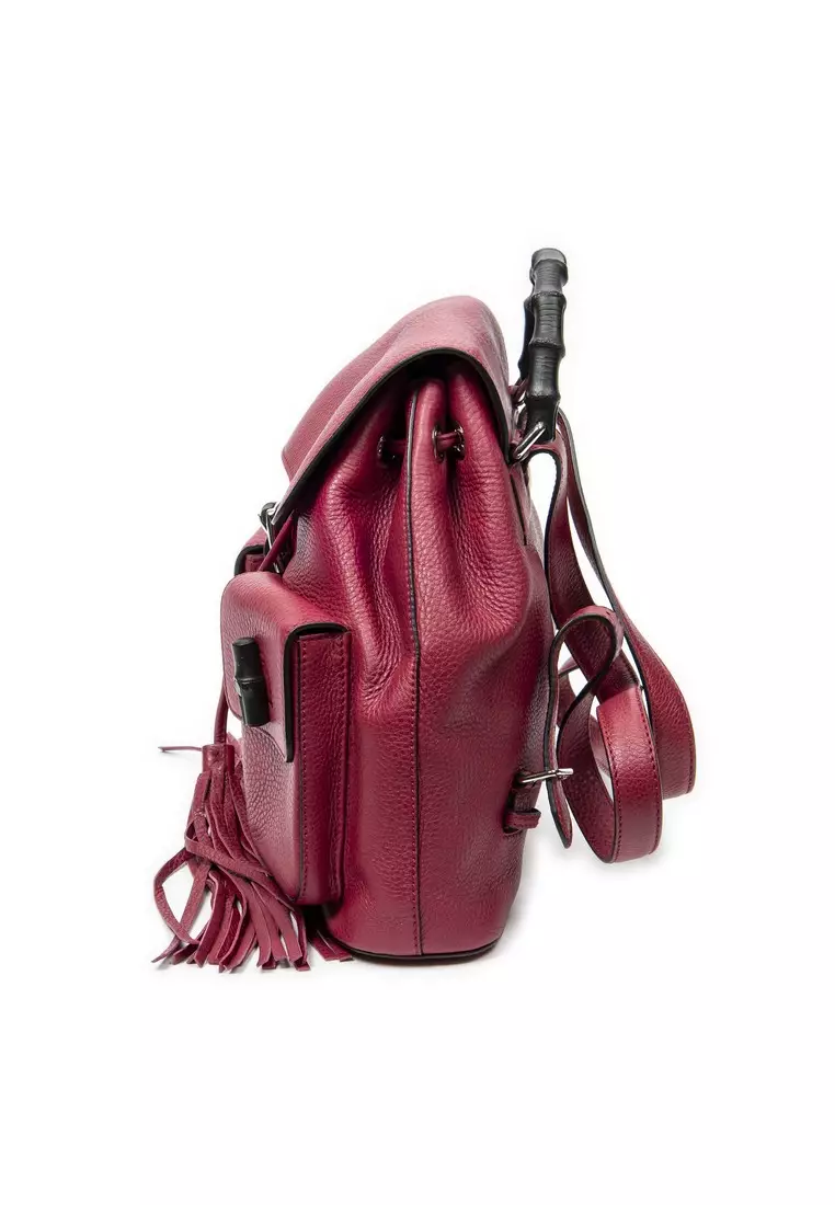 Buy Gucci Pre-Loved Medium Bamboo Tassel Backpack 2026 Online | ZALORA
