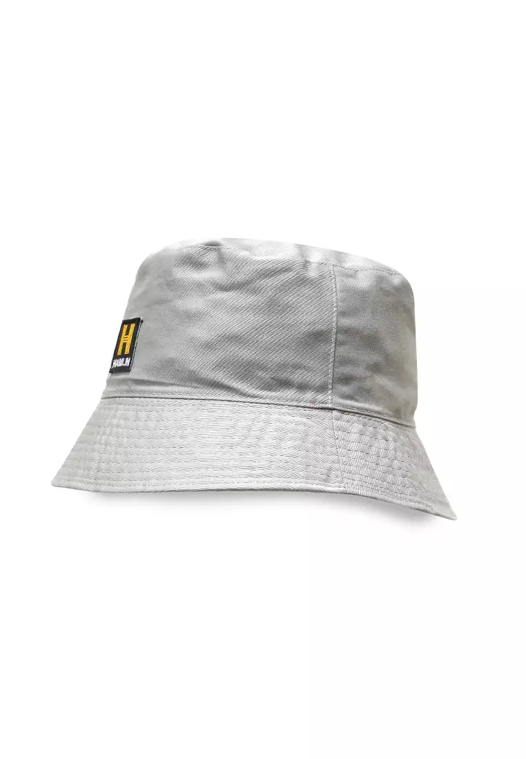 Zorke Bucket Hat Pria Casual Stylish Plain Material Cotton ORIGINAL - Grey