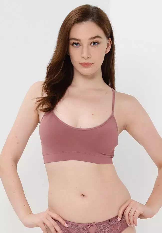 Pack of 3 - Solid Seamless Bra with Adjustable Straps