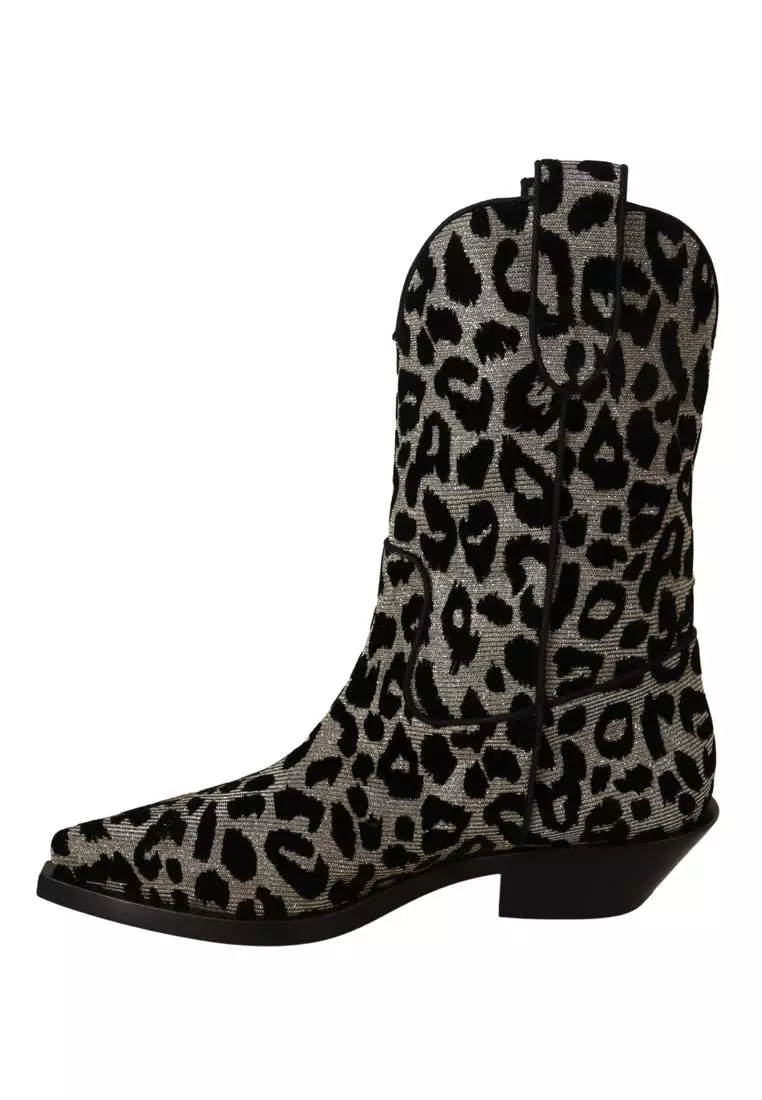 Dolce and clearance gabbana leopard boots