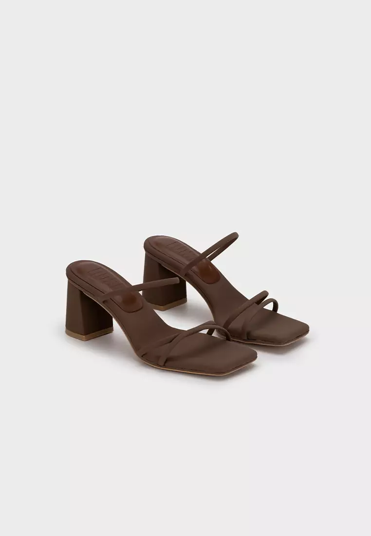 CLOUDFOAM STRAPPY BLOCK HEEL SLIDE
