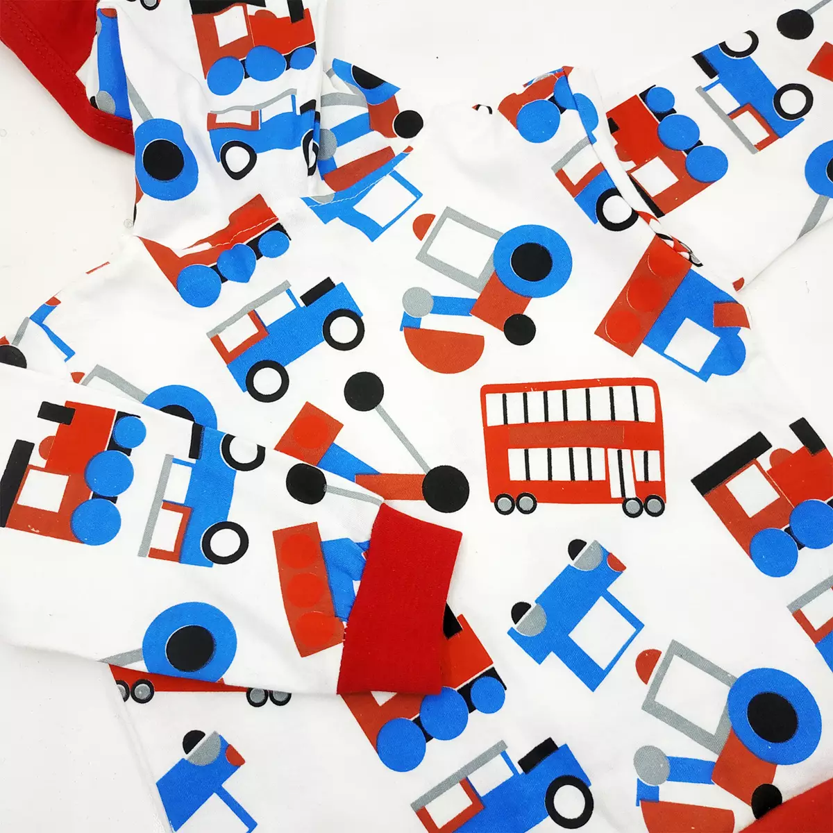 Wakakids Jaket Bayi Anak Laki Laki Usia 6 Bulan Hingga 12 Bulan Motif Bus Full Printing 3899 Biru