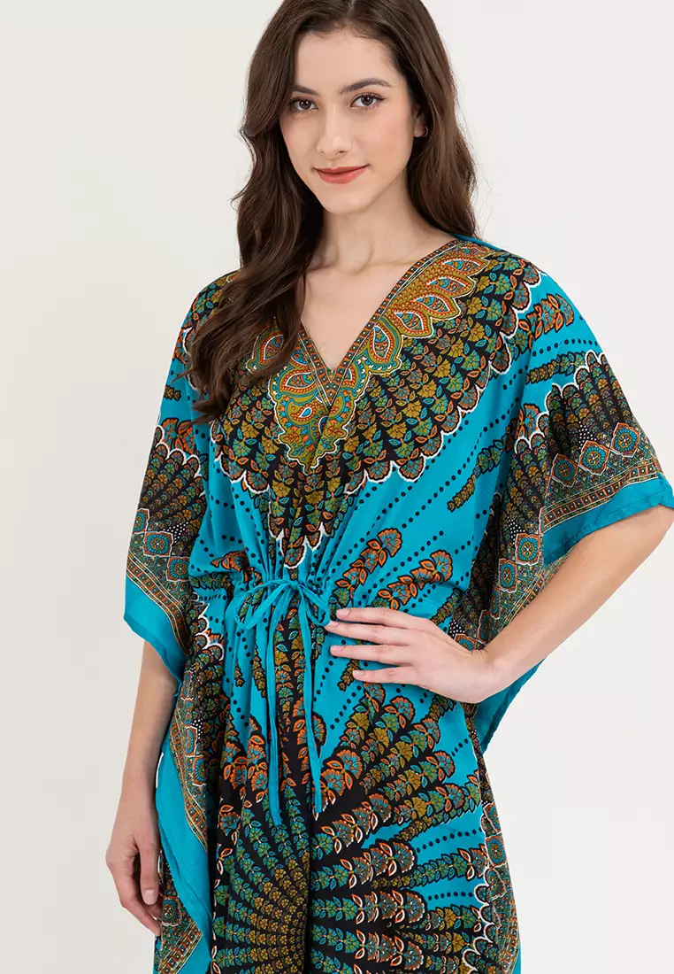 Victoria Vneck Kaftan Dress