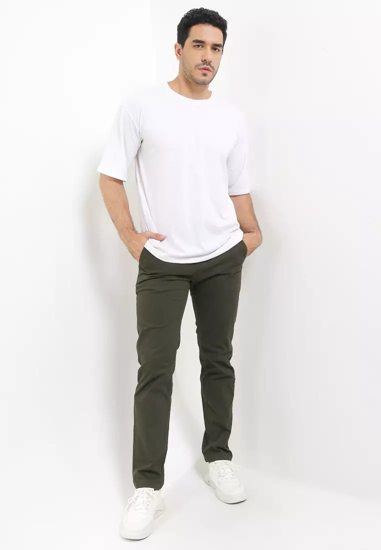 Slim Stretch Fit Chino Pants HSS018DG
