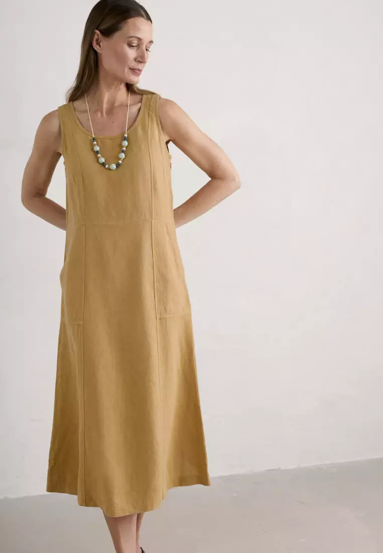 Buy Seasalt Cornwall Seasalt Cornwall Yellow Sleeveless Grass Wave ...