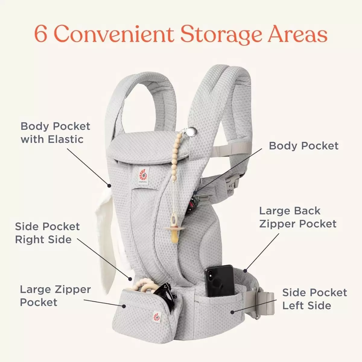 Ergobaby Omni Deluxe Baby Carrier Midnight Blue - Gendongan Bayi