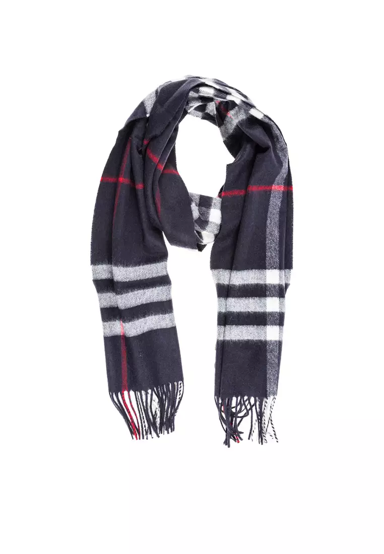 Mens black burberry scarf deals