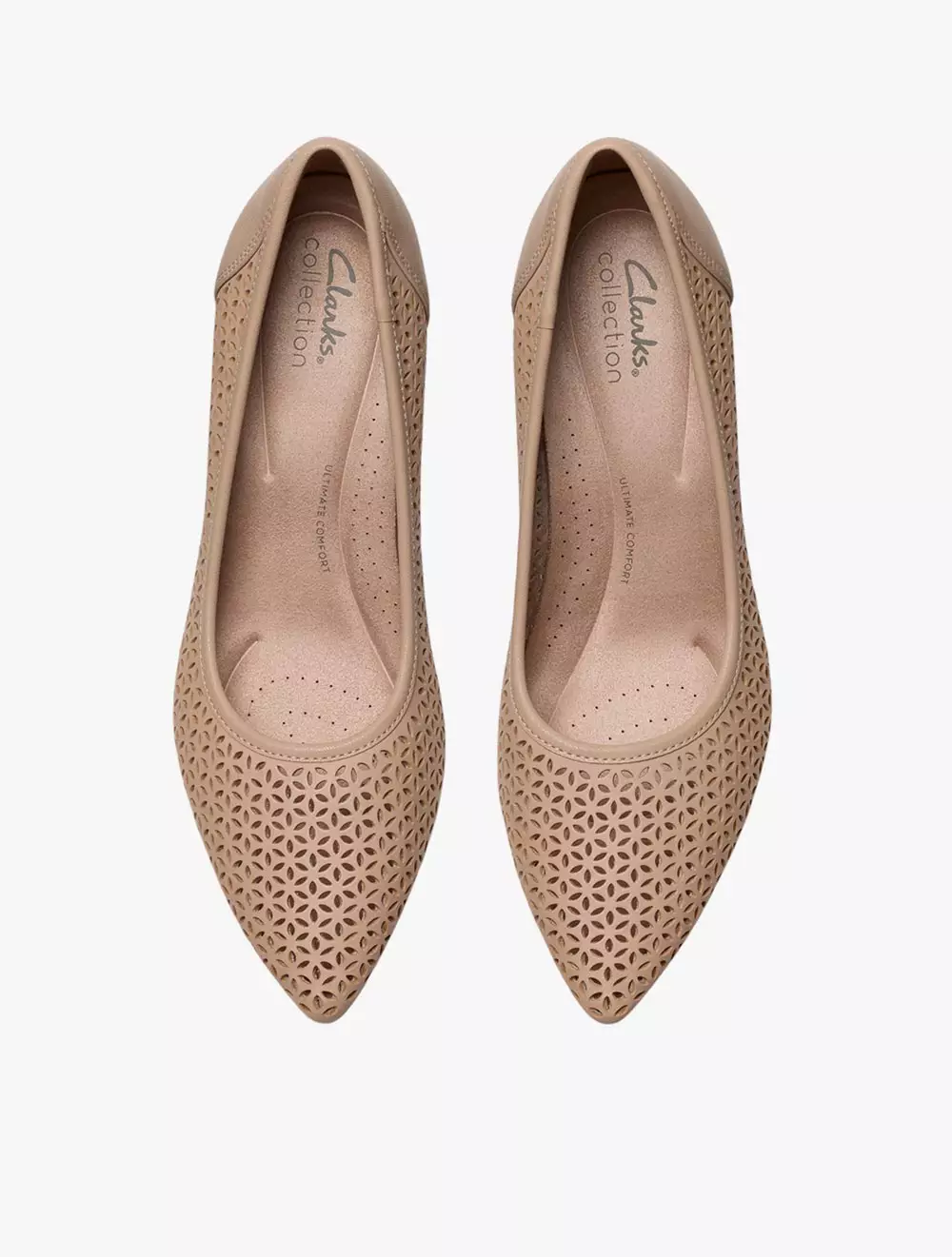 Clarks Kepley Sky Beige Leather