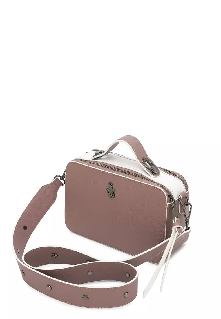 Women's Top Handle Bag / Sling Bag / Crossbody Bag - Beige