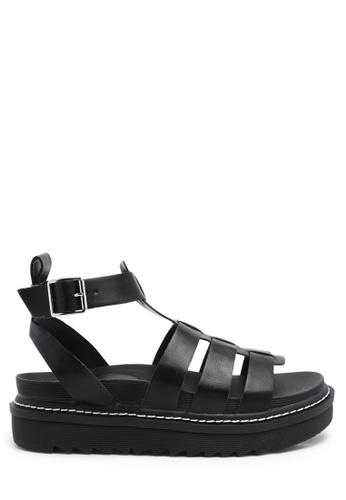 London Rag Platform Gladiator Sandals in Black | ZALORA Malaysia
