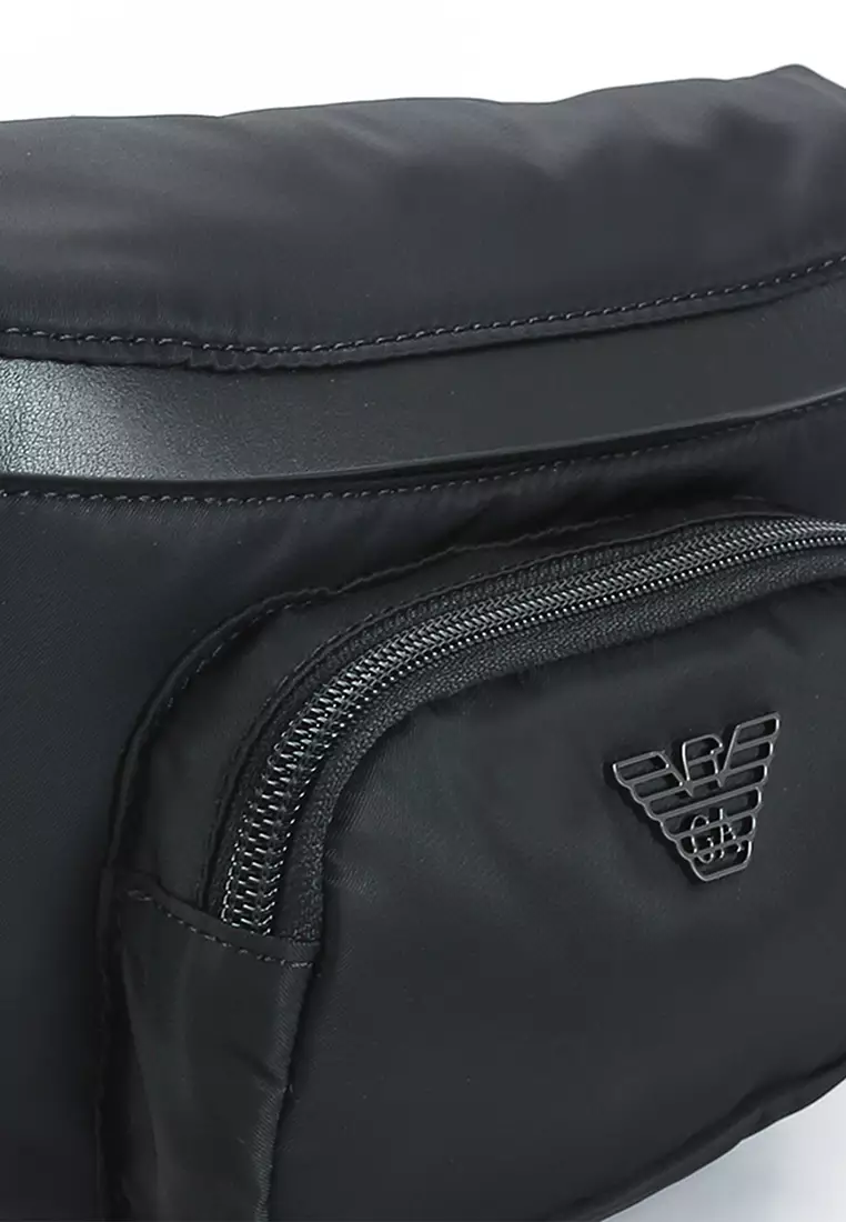 Armani logo print discount pouch