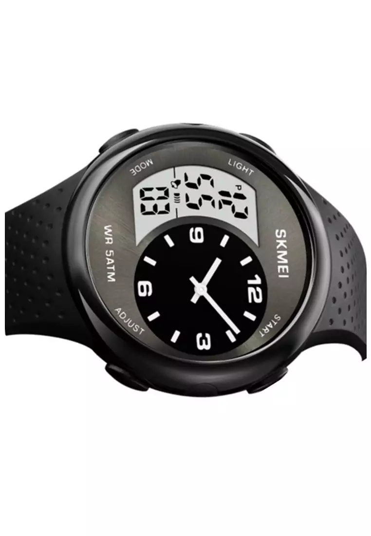 Jam Tangan Analog Digital Pria Waterproof Many Function Strap Tali Material Silicone GN50 ORIGINAL