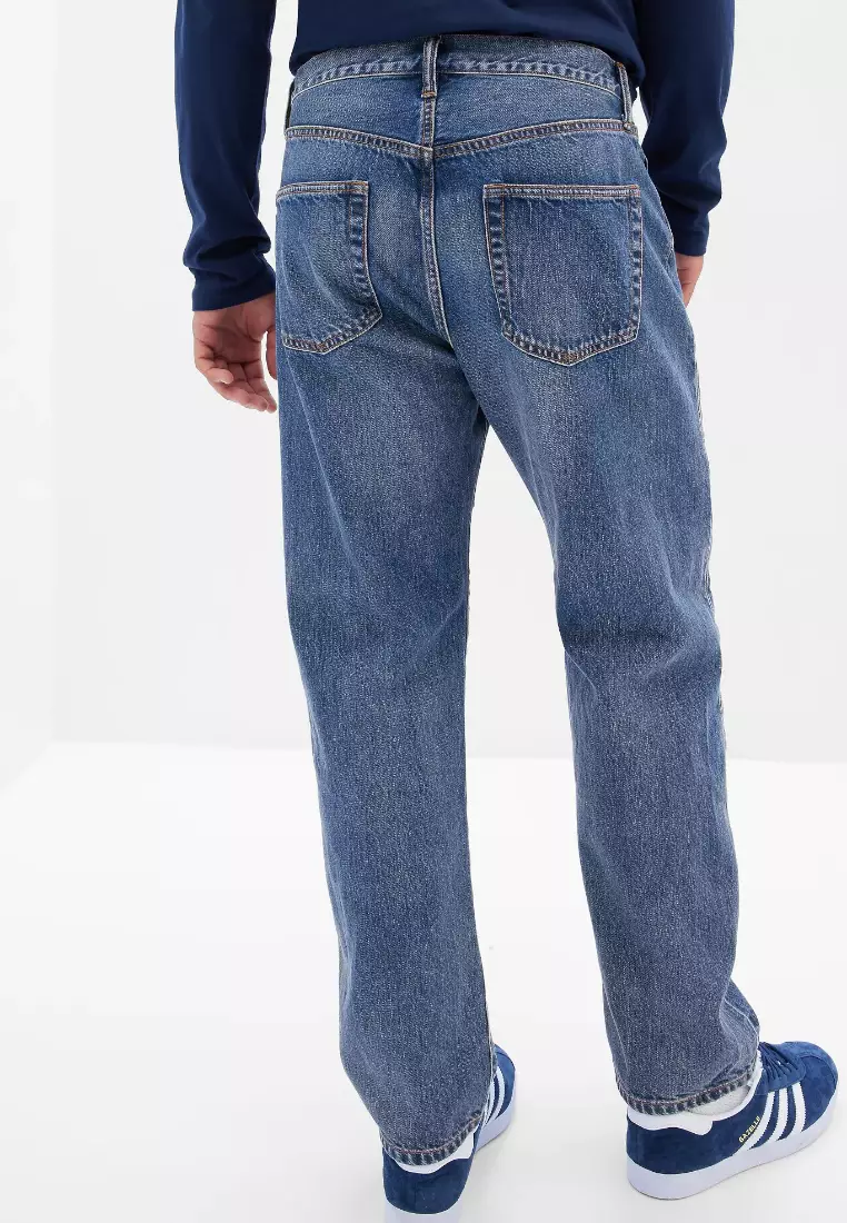 Straight Jeans with Washwell
