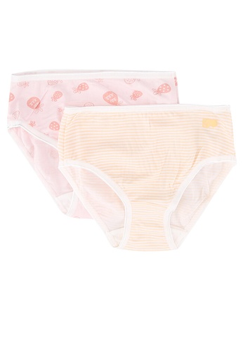 les enphants pink 2 Packs Printed Underwears 75322KABD7843AGS_1
