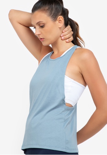 ZALORA ACTIVE blue Fly Back Tank Top 8AB74AA3728493GS_1