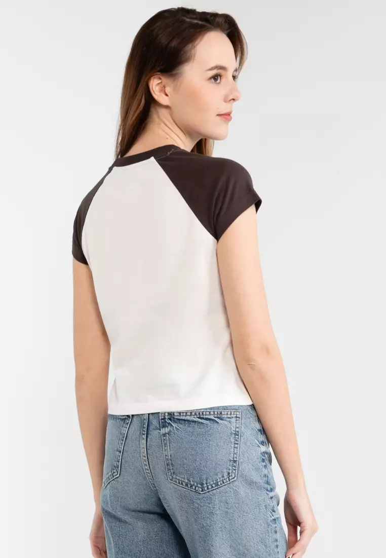 Essential Logo Raglan Slub T-Shirt