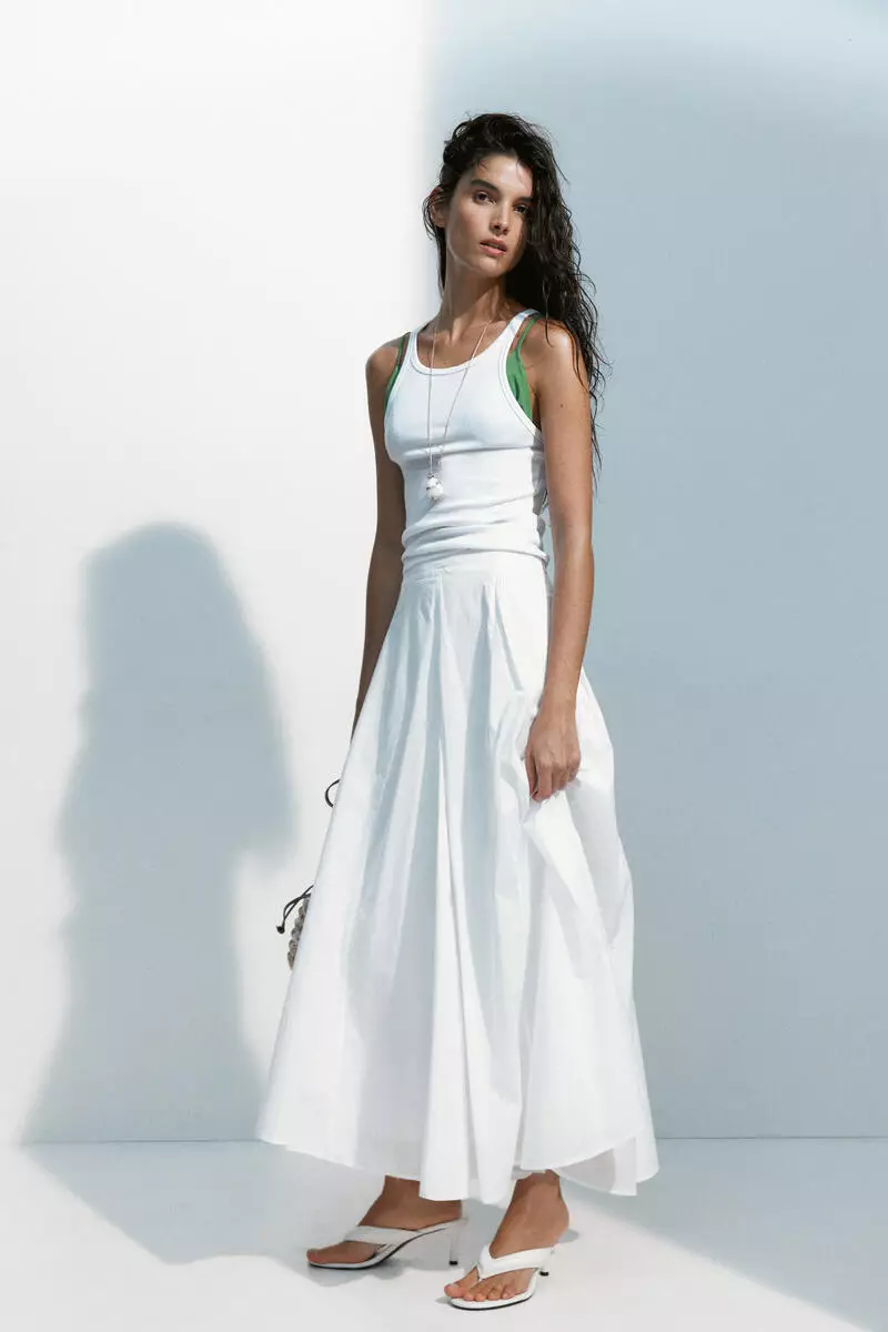 white pleated dress h&m white pleated dress h&m
