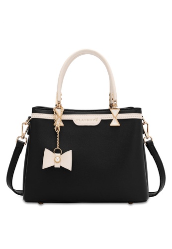 PLAYBOY BUNNY 黑色 Women's Hand Bag / Top Handle Bag / Shoulder Bag (單肩包 / 購物包 / 手提包) 5DC8AACC57C040GS_1