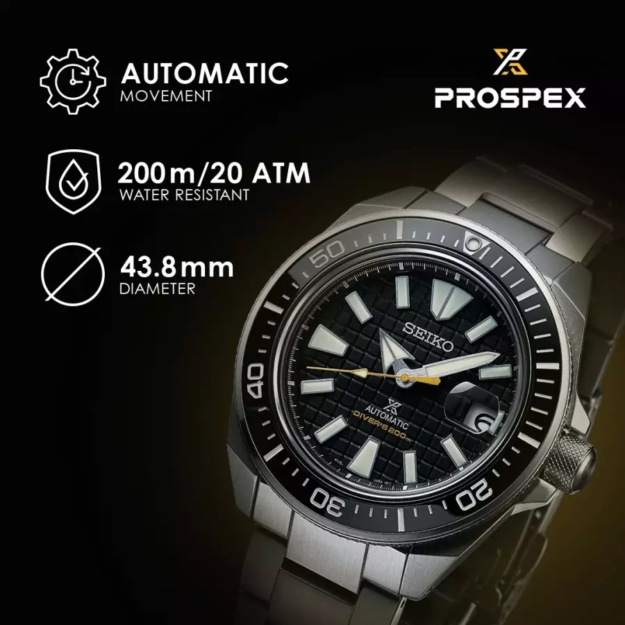 Seiko SRPE35K1 Silver Dasar Hitam Cowok