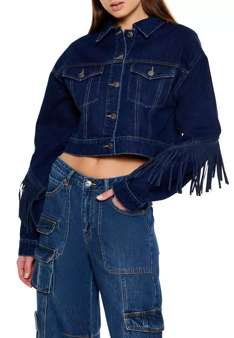 Ladies Jacket Forever 21 Fringe Jacket Fringe Denim Jacket Forever