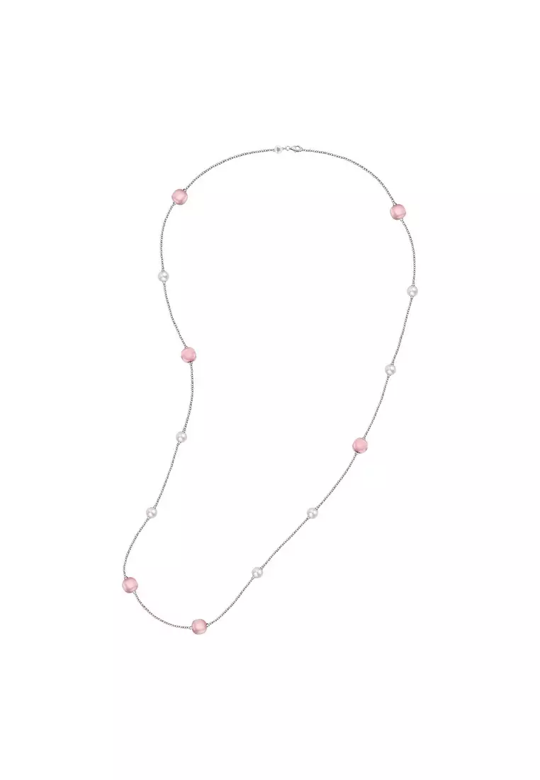 Morellato Gemma Perla Pink Pearl Silver 925% Necklace SATC01