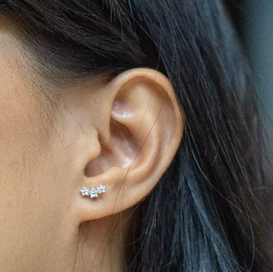 ISAGO Trio Bloom Flatback Studs