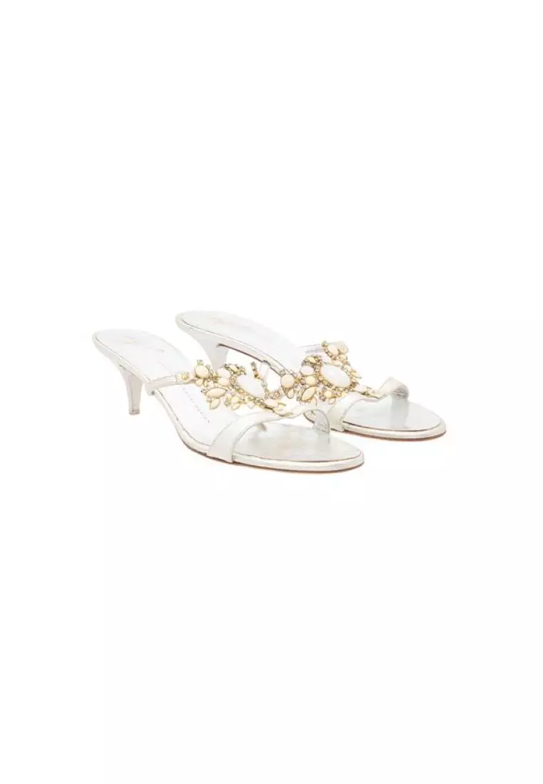 Giuseppe zanotti 2025 white sandals