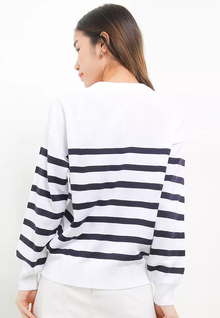 Rua Overiszed Stripe Sweater