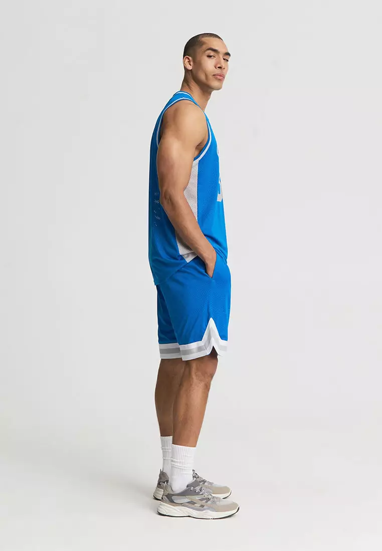 Men's Basketball Print Mesh Tank Top