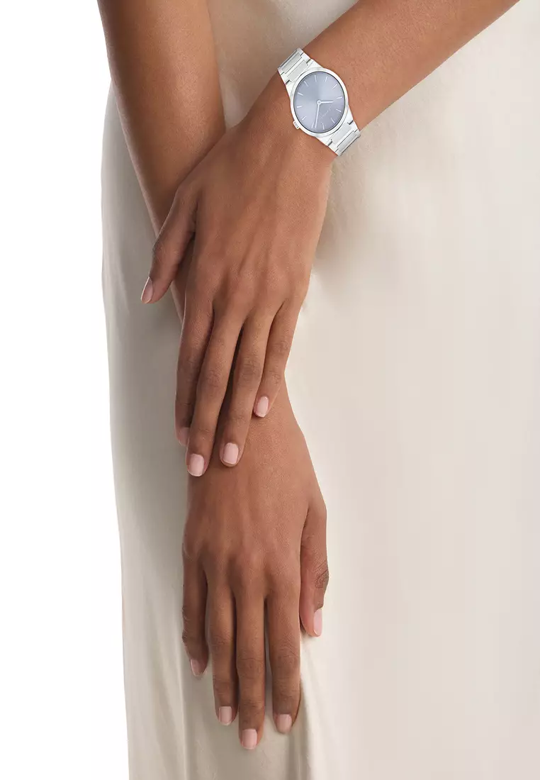 Women's Stainless Steel Light Blue Dial Watch - CK25100081