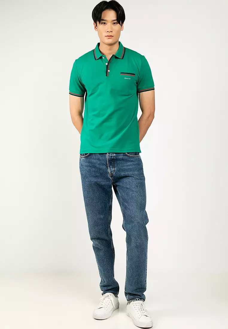 Tipped Piqué Polo Shirt