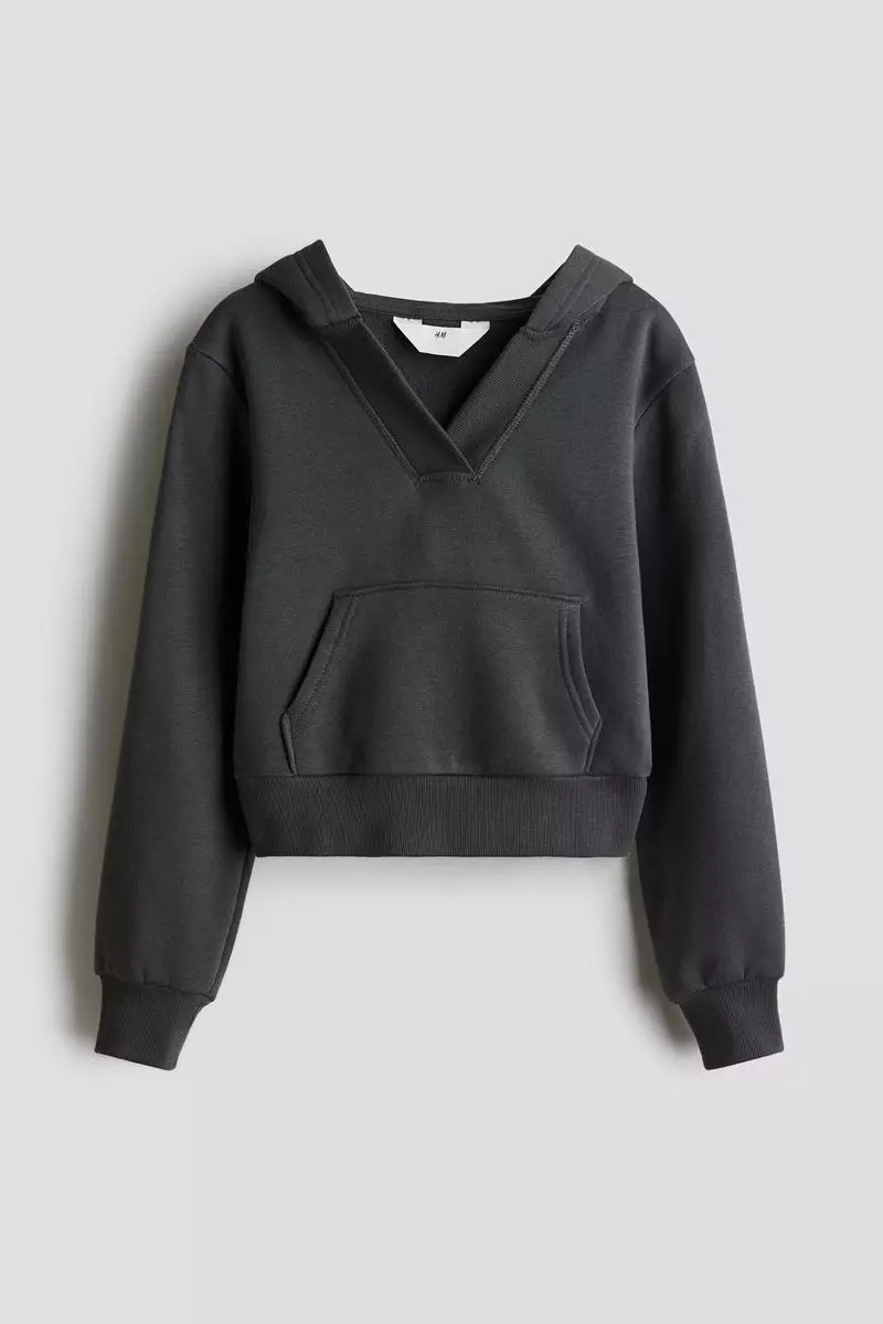 V-neck hoodie