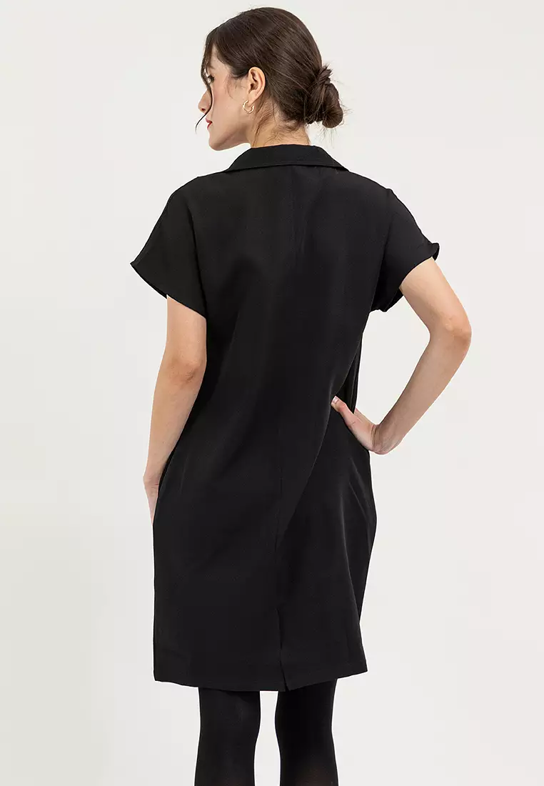 Carvy Collared Column Dress