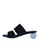 KASOOT black Kasoot Big Size Sandals with Acrylic Heels KT154 Black 234BASHE2832F6GS_2