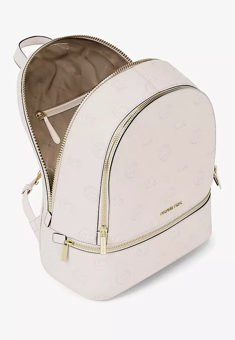Rhea Medium Logo Debossed Backpack
