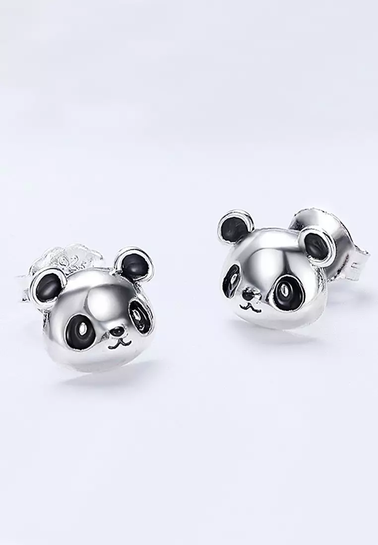 Panda Face Earrings