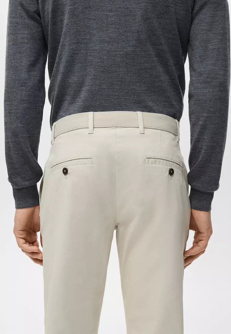 Pantalon Cropped Tapered Chino Pants