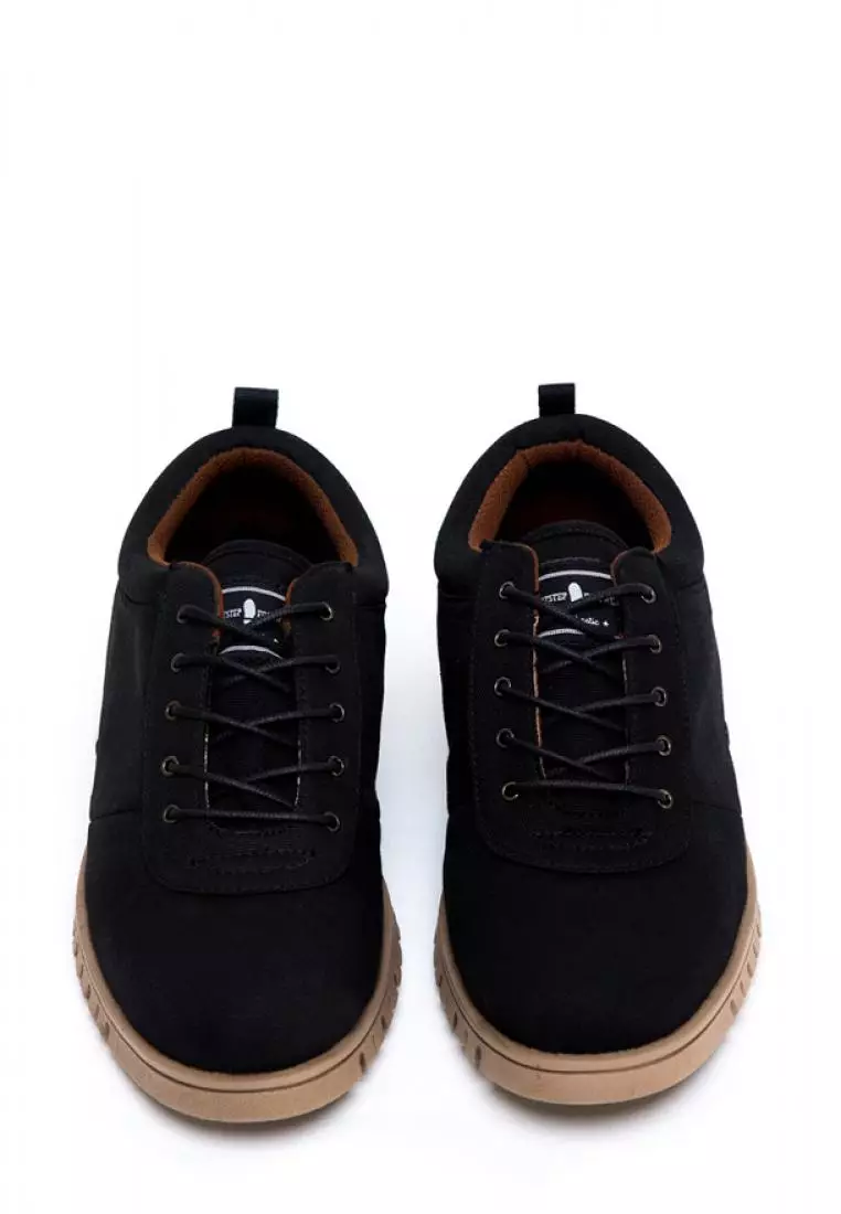 Footstep Footwear Polka Black Men Sneaker Shoes