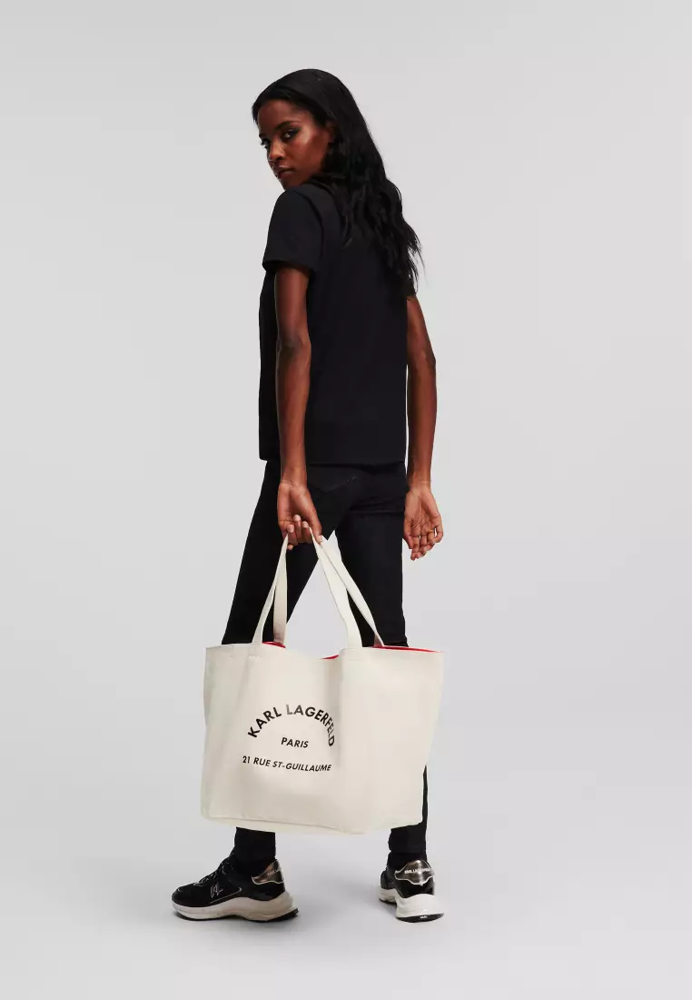 Buy KARL LAGERFELD K/RUE ST GUILLAUME CANVAS TOTE 2024 Online ZALORA