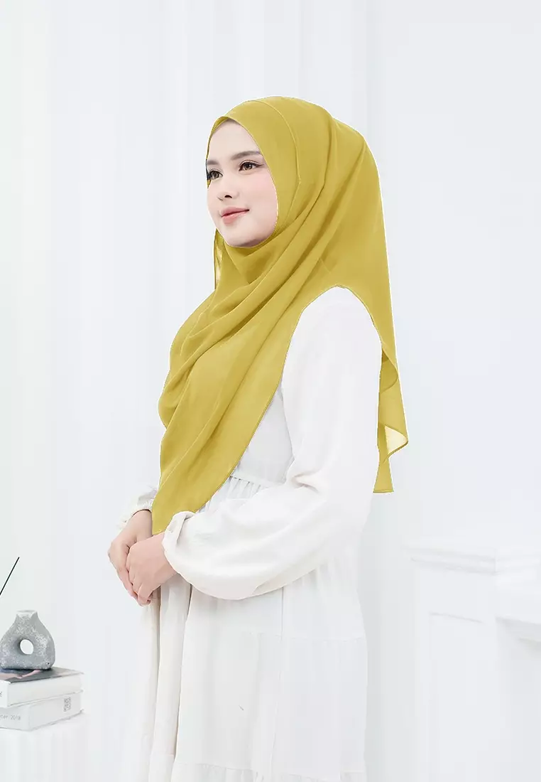 HIJAB INSTAN ZHAZA - LIGHT MUSTARD