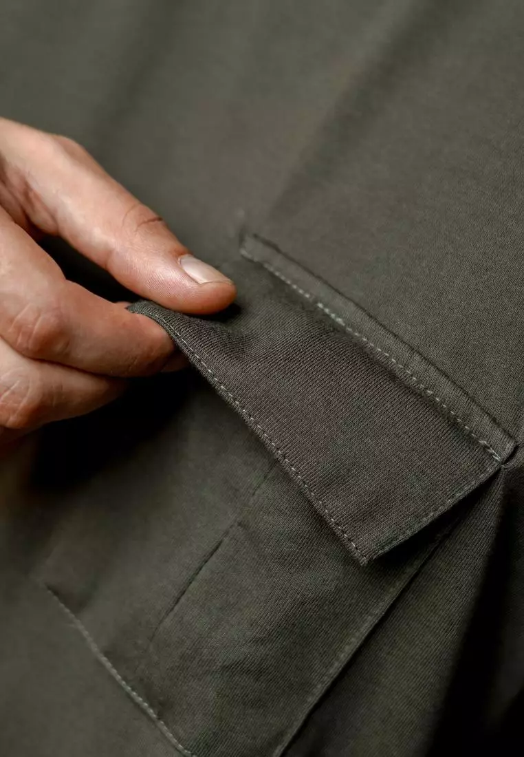 MATSUDA Kaos Oversize 20s Polos Pocket T shirt Okazaki