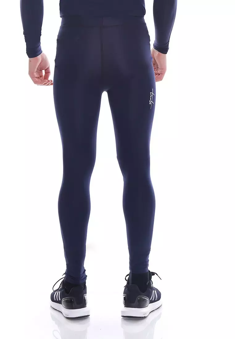 Tiento Man Long Pants Navy Celana Legging Pria Olahraga Renang Sepakbola Lari Original