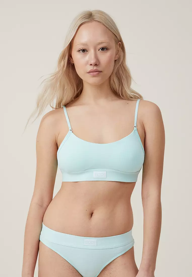 Lively Sage Non-Wired Full Cup Bra with Adjustable Straps Women Underwear