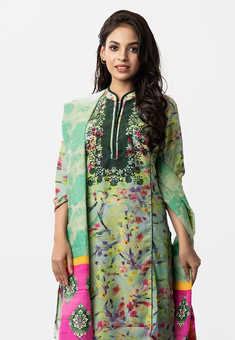 Le Reve Bloomingdale Printed Salwar Kameez with Dupatta