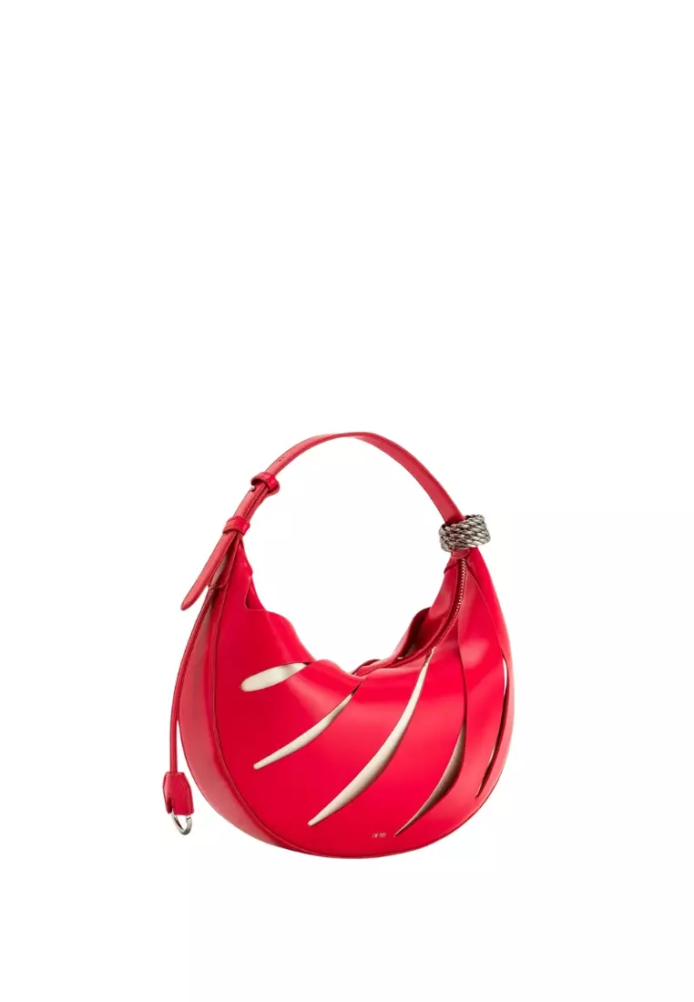Jana Hollow Out Shoulder Bag - Red